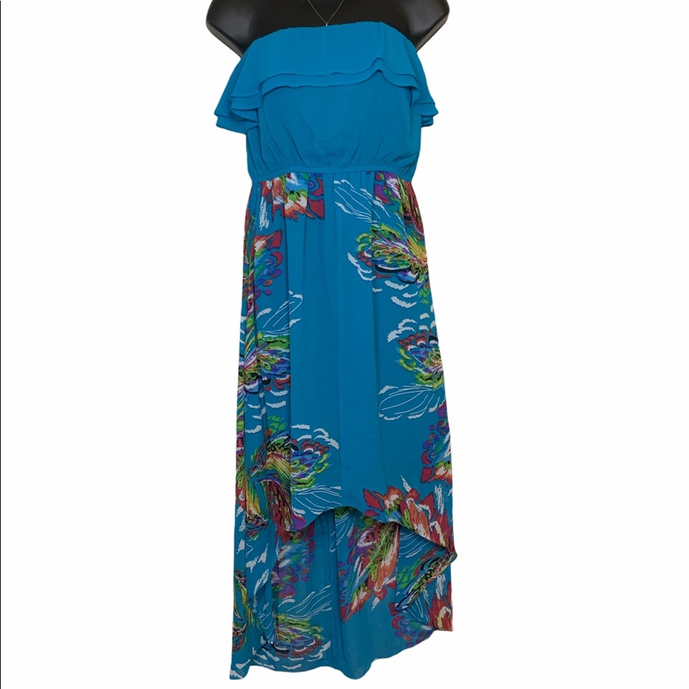 Umgee Strapless high low dress sz L